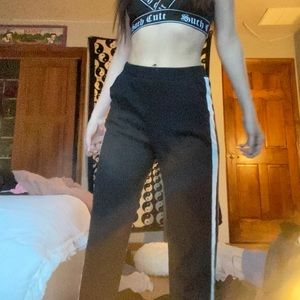 Straight legged sweatpants